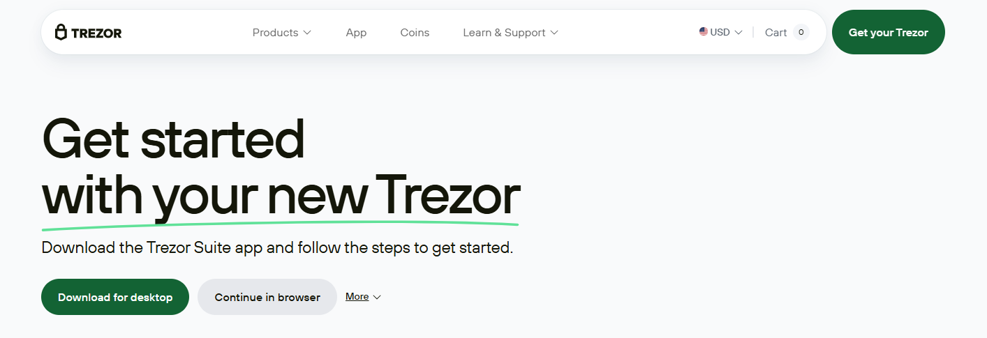 Trezor.io/Start® | Starting Up Your Device | Trezor®